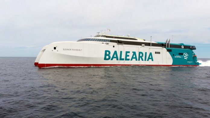 Baleària to begin operating Saturday in Balearic Islands with most sustainable 'fast ferry' in the Mediterranean