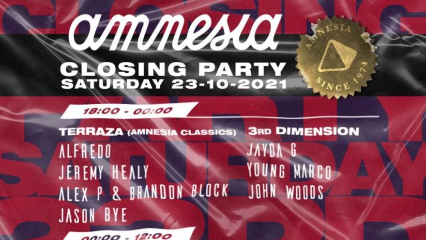 Amnesia Closing Party 2021 &Ndash; Diario De Ibiza News