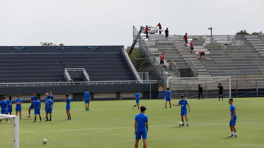 Transformation of Can Misses stadium in Ibiza begins