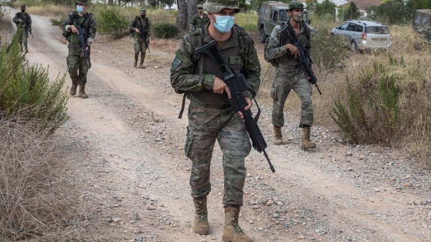 Army emergency training in Ibiza