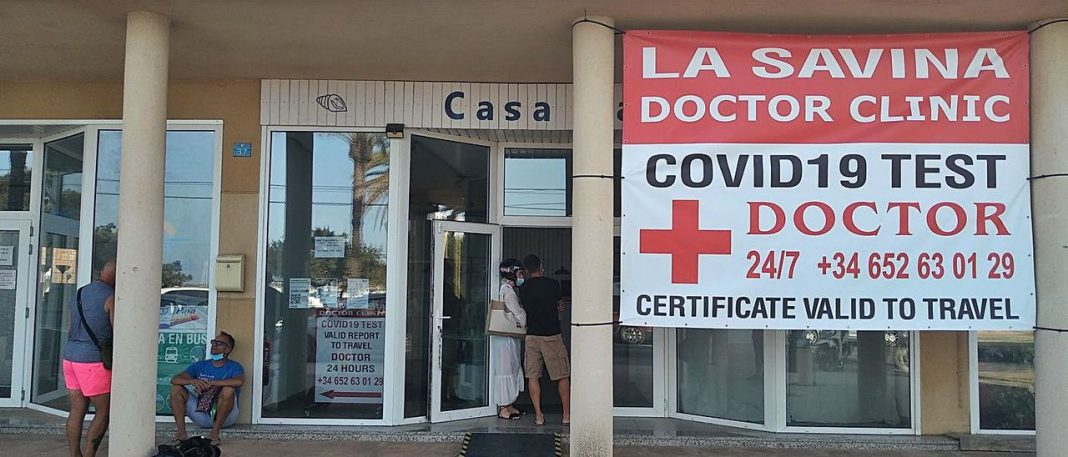 Mess up with covid diagnostic tests in Formentera