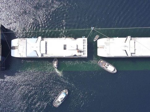 Spectacular arrival of two new ferries in Ibiza