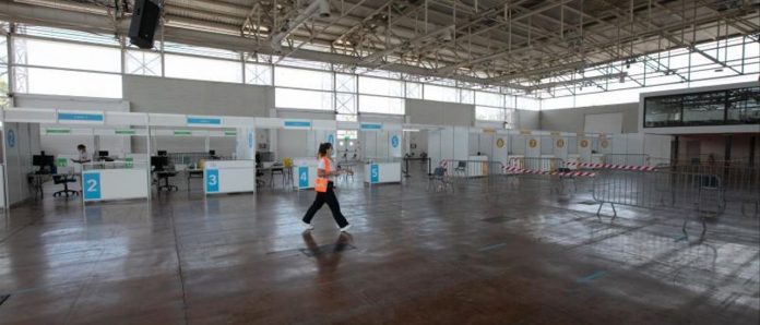 The Recinto Ferial de Ibiza will administer third doses of covid vaccine before closing