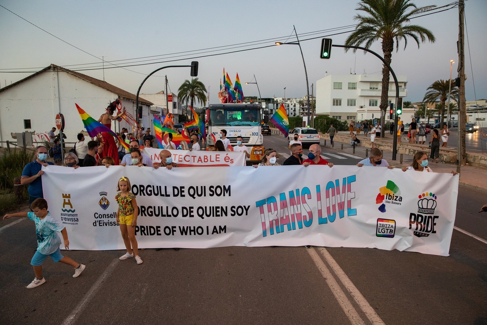 Trans Pride in the port of Ibiza