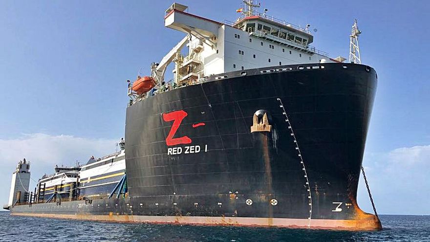 the cargo ship red zed 1 arrives in ibiza with the two ferries acquired by trasmapi after 59 days and 19000 kilometers 2 – Diario de Ibiza News