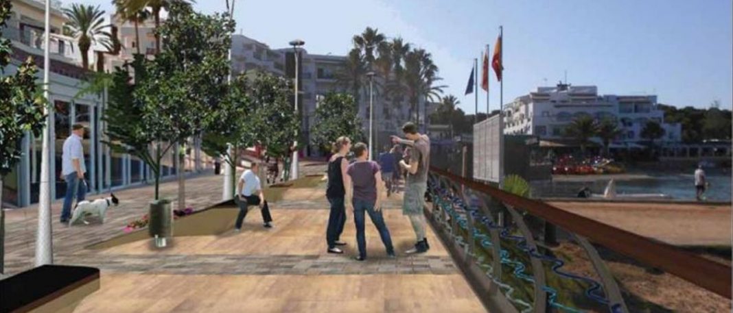 Five months' refurbishment work for es Canar seafront