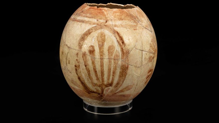 The Archaeological Museum MAEF showcases its ostrich eggs in an exhibition