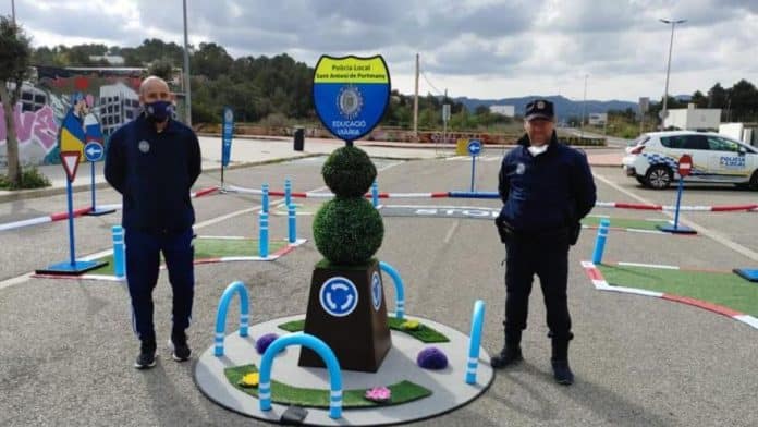 A children's traffic park for road safety education on Ibiza A children's traffic park for road safety education on Ibiza