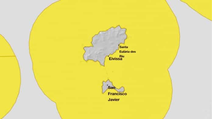 Weather on Ibiza and Formentera: Yellow alert for rough seas, rain and storms