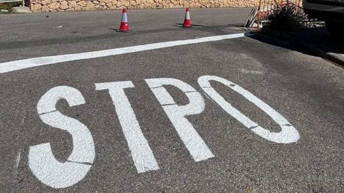 Traffic sign blunder on Ibiza Traffic sign blunder on Ibiza