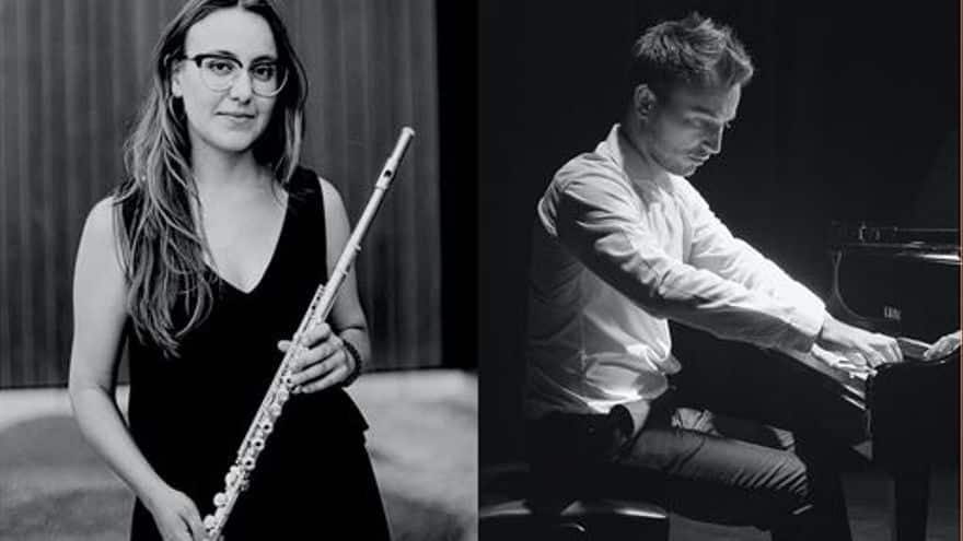 Classical flute and piano concert in Sant Francesc for the Día de Sant Jordi