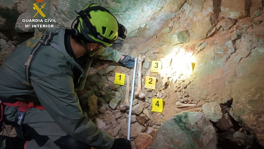 Human remains recovered from a cave on Ibiza