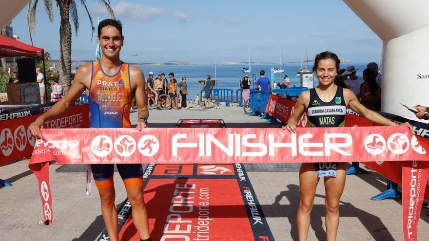 Aritz Rodríguez and Irati Matas shine at the Sant Antoni 2022 Swim Channel Aquathlon