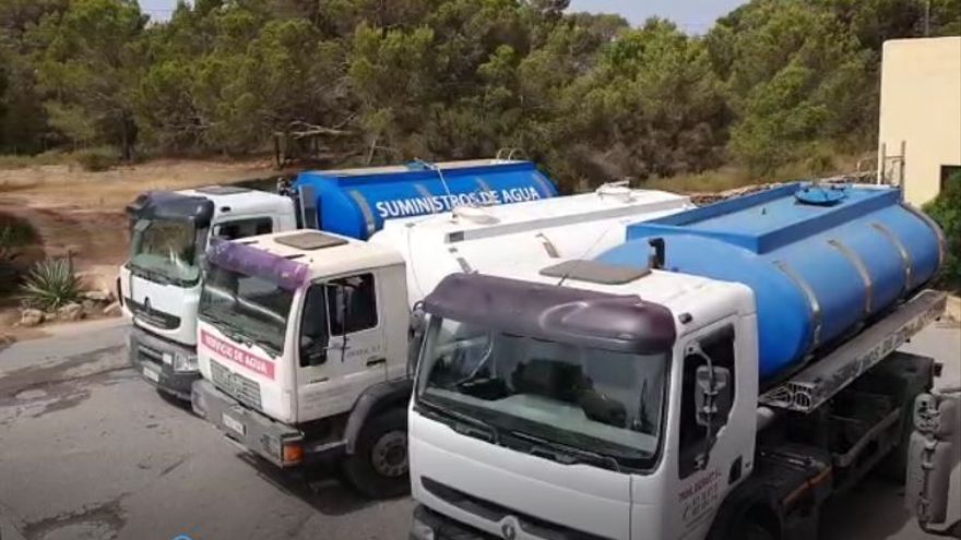 Breakdown delays water supply by trucks on Formentera