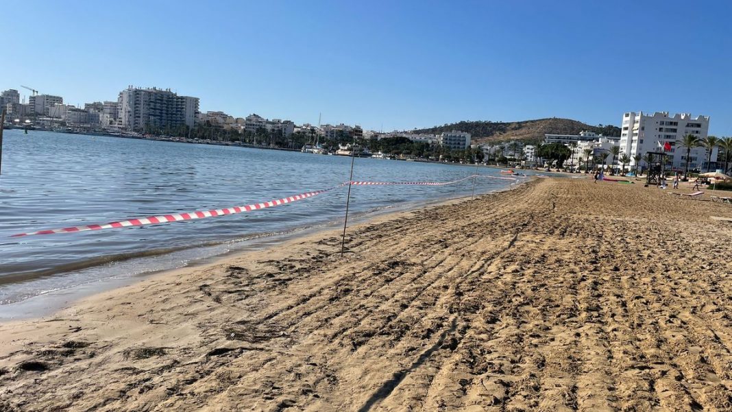 Beaches of Ibiza: Sewage spill forces closure of s'Arenal de Sant Antoni for swimming