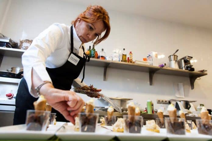 Leo Espinosa in a photograph taken in 2015 during her visit to Madrid.