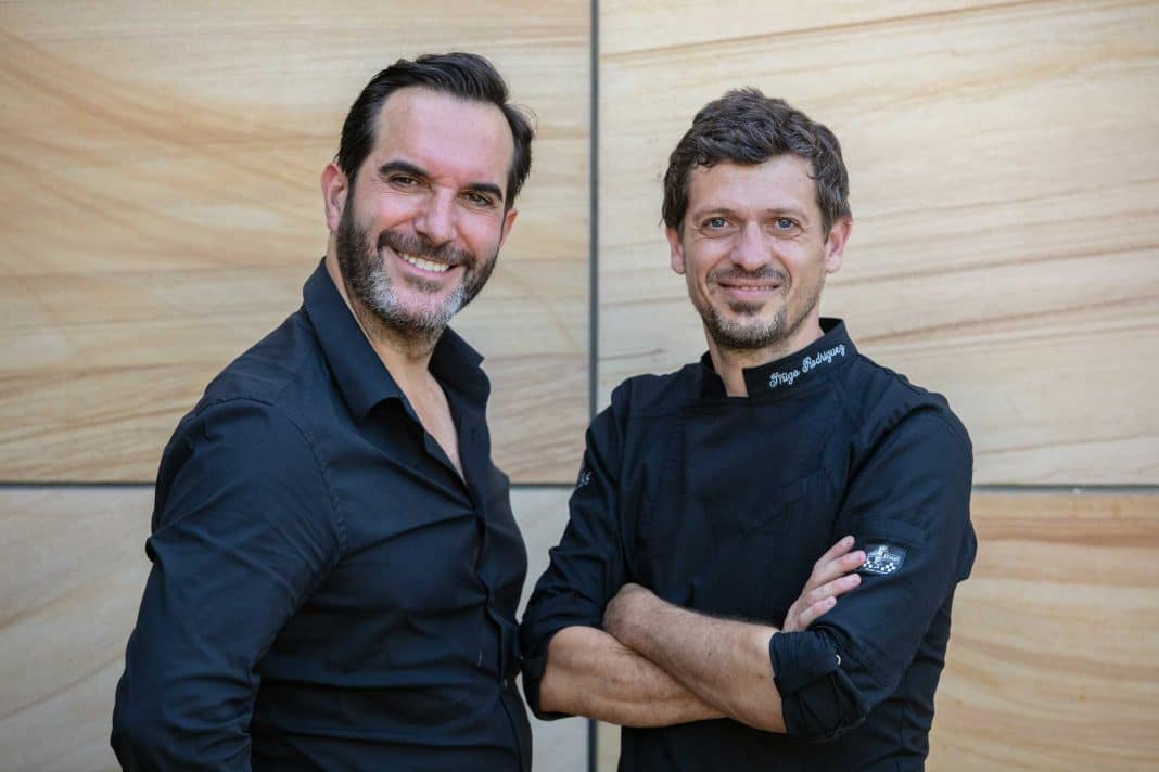 Mario Sandoval and Íñigo Rodríguez on the terrace of ASAL, a few days before opening. Photo Vicent Marí