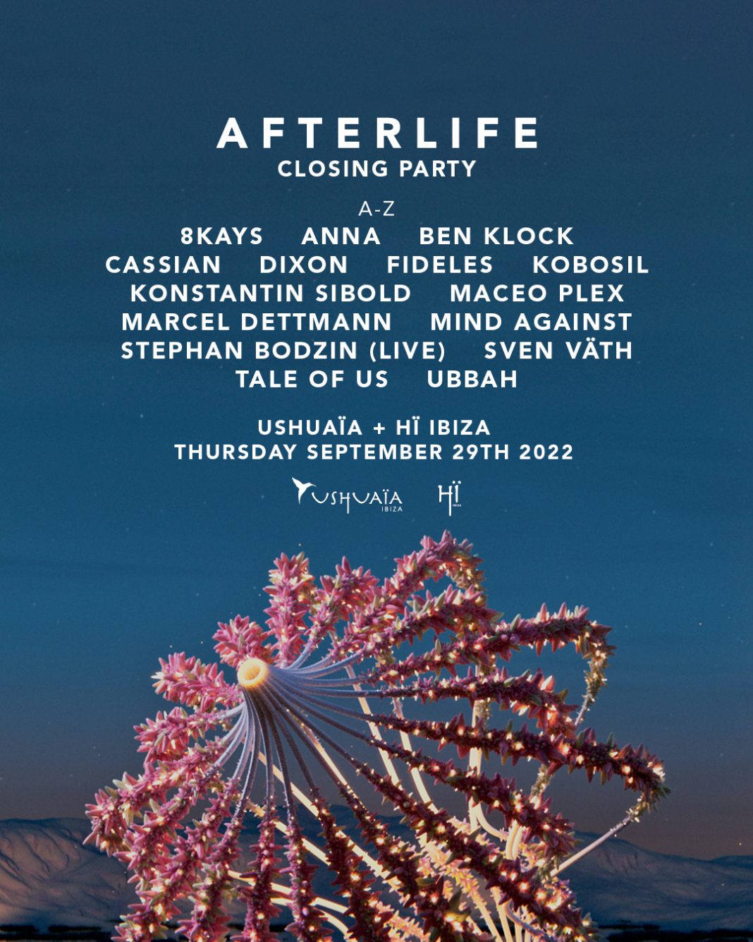 The Afterlife Closing Party at Ushuaïa and Hï Ibiza announced by Tale of Us