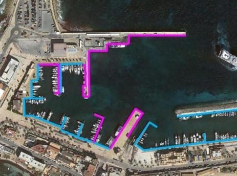 Rising sea levels due to climate change threaten to flood Ibiza and Formentera ports