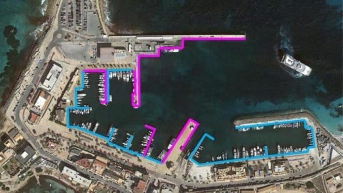 Rising sea levels due to climate change threaten to flood Ibiza and Formentera ports