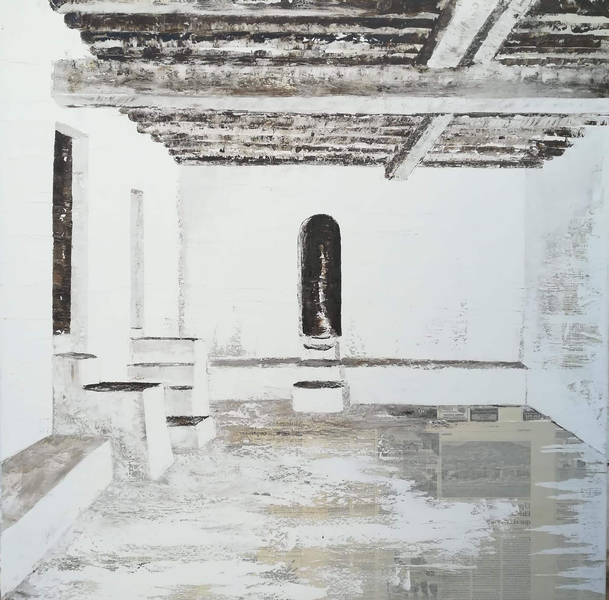 Una De Las Obras De La Exposiciã³N 'Blanc', De Jãºlia Ribas, En Can Tixedã³.