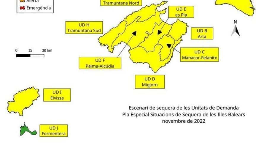 The latest rains take Formentera out of the drought prealert