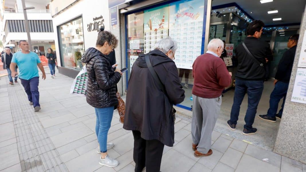 When did 'El Gordo de Navidad' last fall on Ibiza?