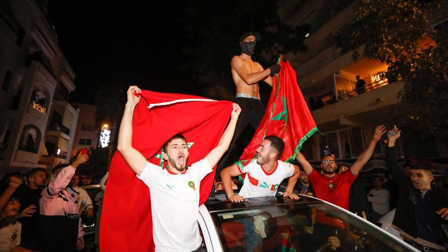 La clasificaciÃ³n de Marruecos para cuartos convierte las calles de Ibiza en una gran fiesta