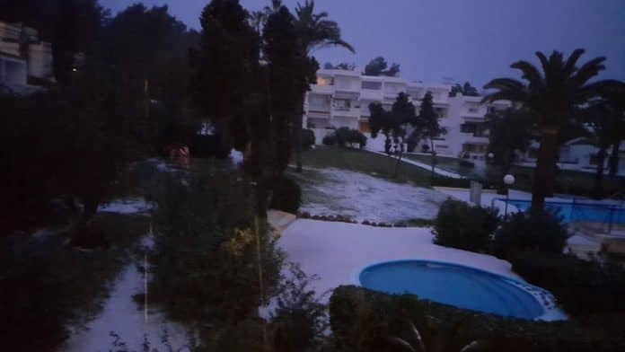 Cold snap on Ibiza: A blanket of frost covers Siesta Cold snap on Ibiza: A blanket of frost covers Siesta