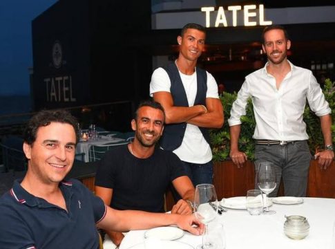 Cristiano Ronaldo promotes a restaurant owned by Ibiza businessman Abel Matutes