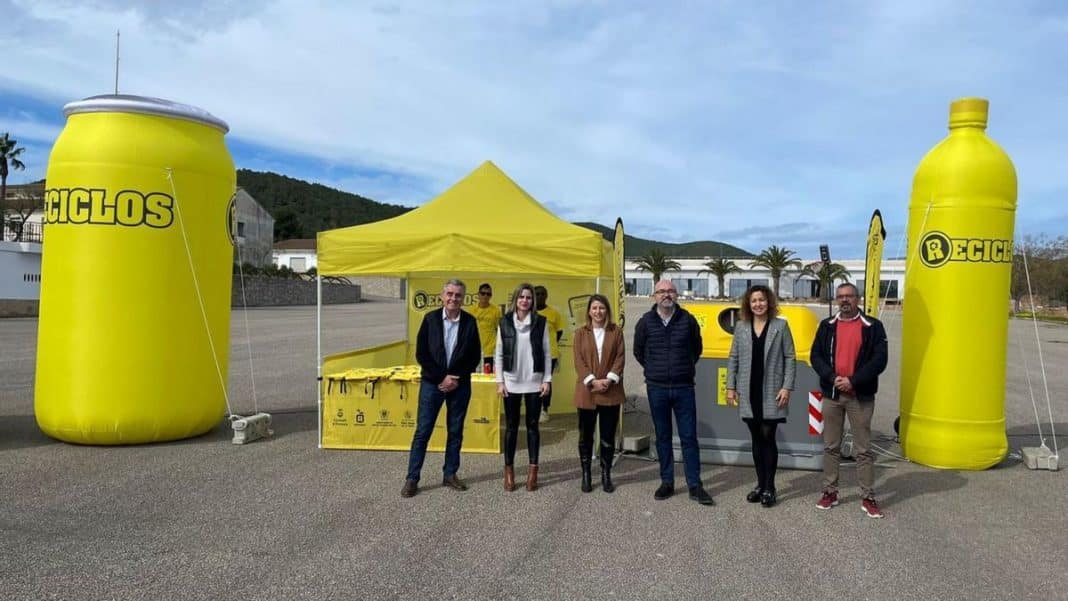 how does the recycling rewards system work in Ibiza?