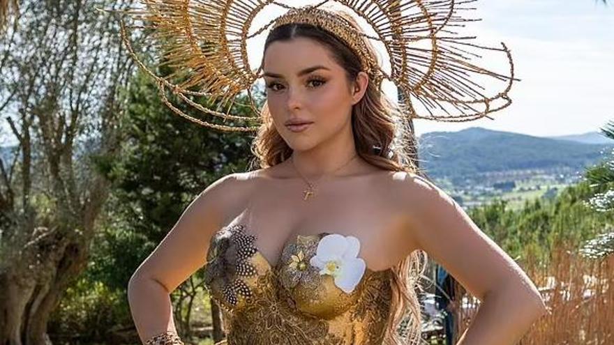British model Demi Rose’s “heavenly” birthday with fire-eating and flamenco in Ibiza