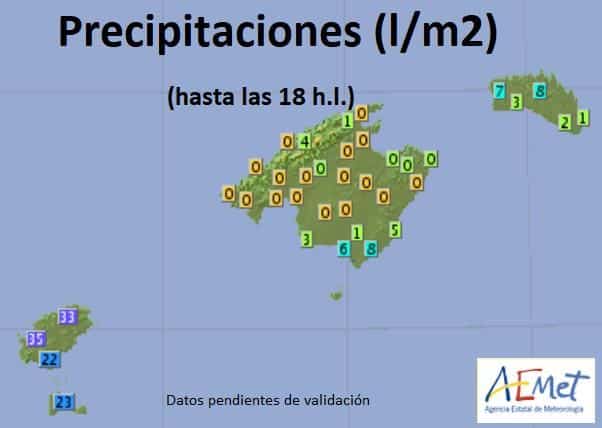 Rainfall map.