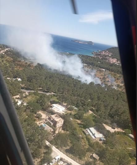 A Photo Of The Fire From The Ibanat Helicopter