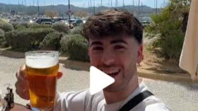 British tiktoker buys a flight to Ibiza and drinks a pint for the price of a case of beer in London