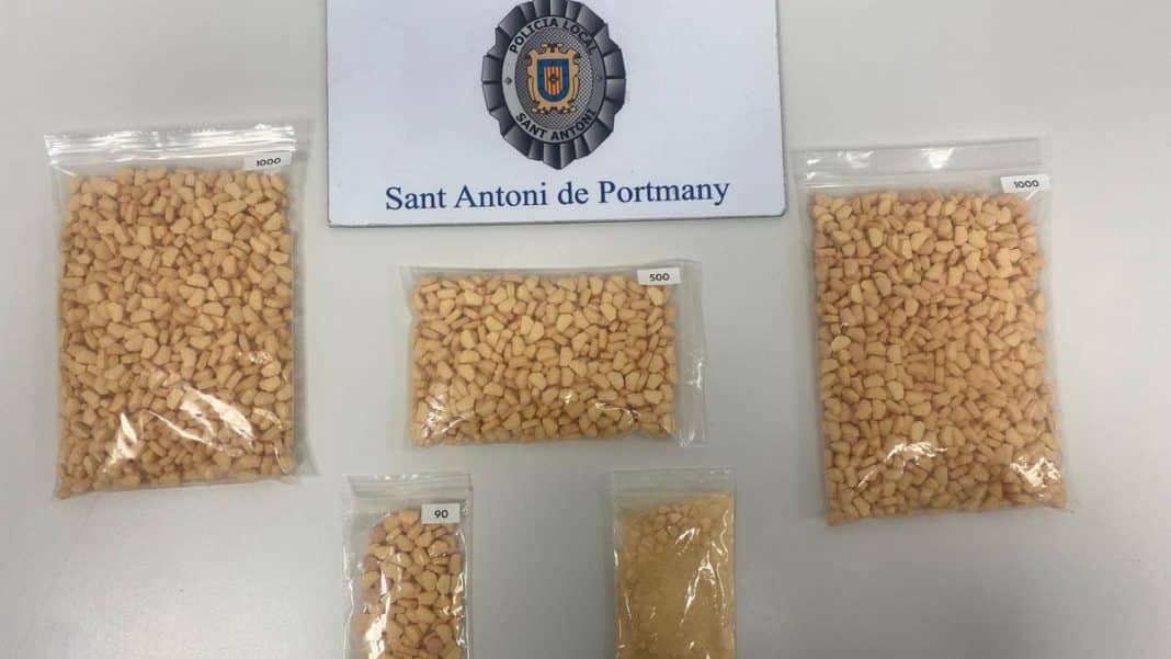 Arrested at the wheel in Ibiza with 2,560 ecstasy pills and without a valid driver’s license