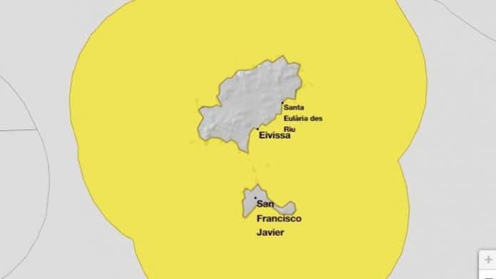 The weather in Ibiza and Formentera: Rains and storms