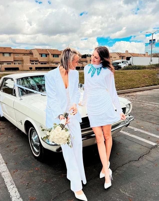 Sarah Ferguson's goddaughter during her wedding to blogger Hannah Crockett
