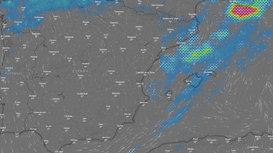 Weather radar: follow the evolution of rainfall in Ibiza and Formentera here
