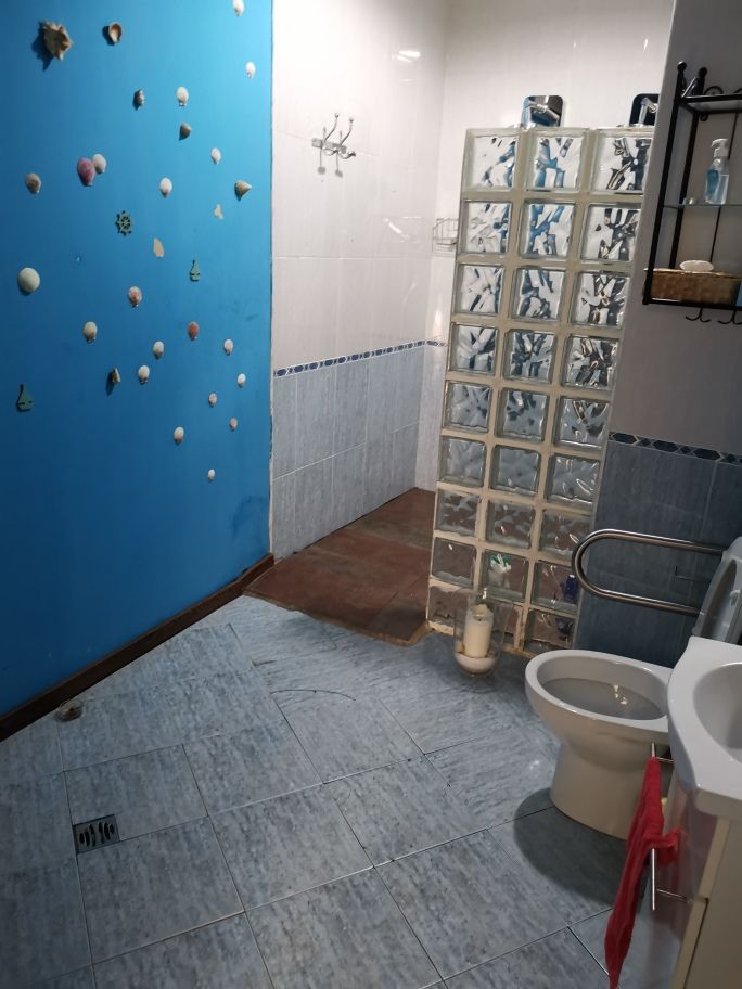 Bathroom Of The Premises Converted To Residential Use.