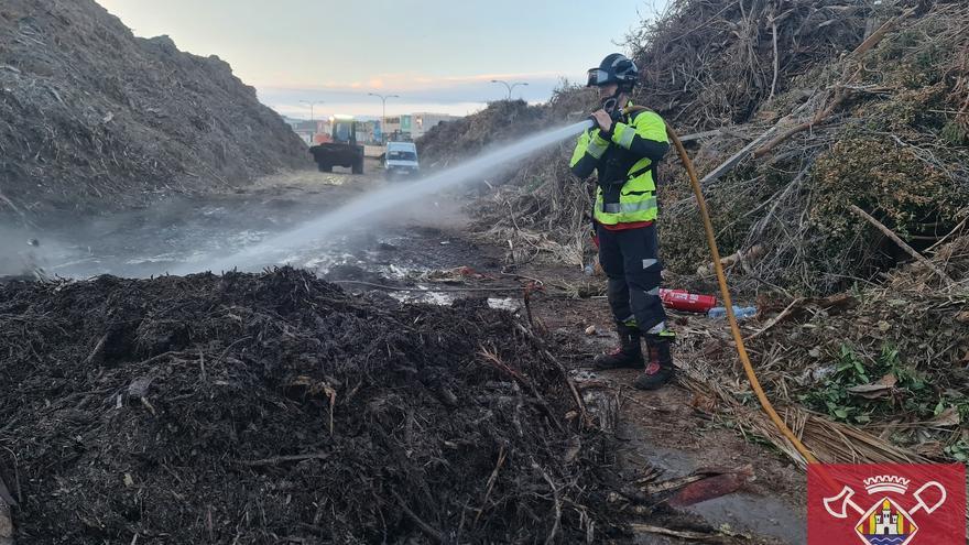 Fire at the Sant Rafel biomass plant