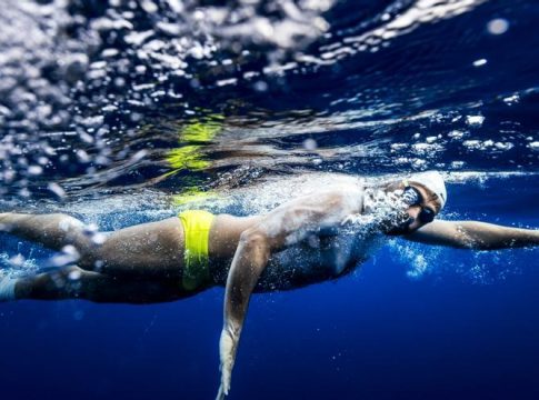 Activist and former Olympian Neil Agius faces the challenge of swimming from Mallorca to Ibiza today