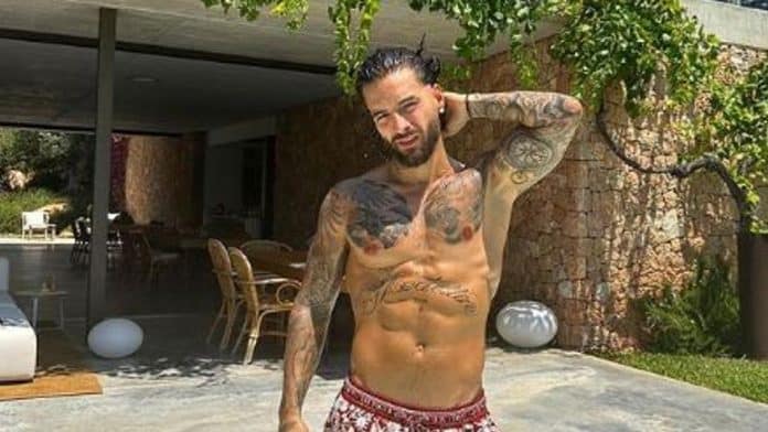 Maluma combines work and rest in a luxury villa in Ibiza