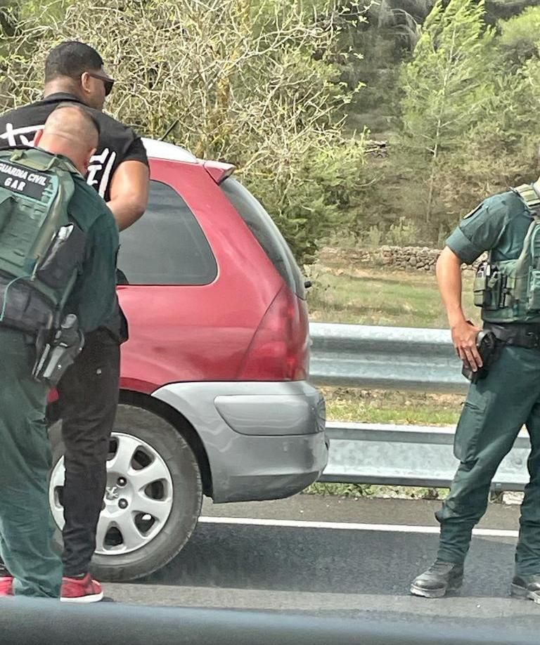 The Arrest Of A Driver That Has Taken Place On The Sant Josep Road