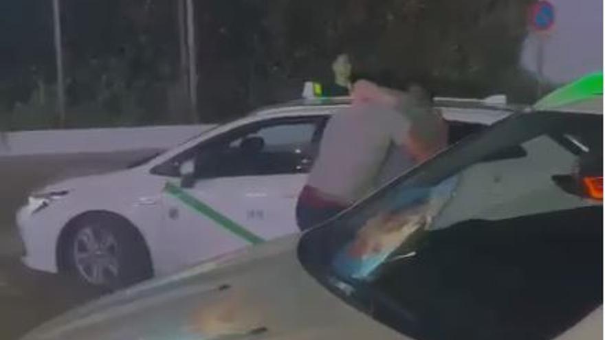 Fight between two cab drivers in Platja d’en Bossa due to disagreements over the insular order of loading and unloading