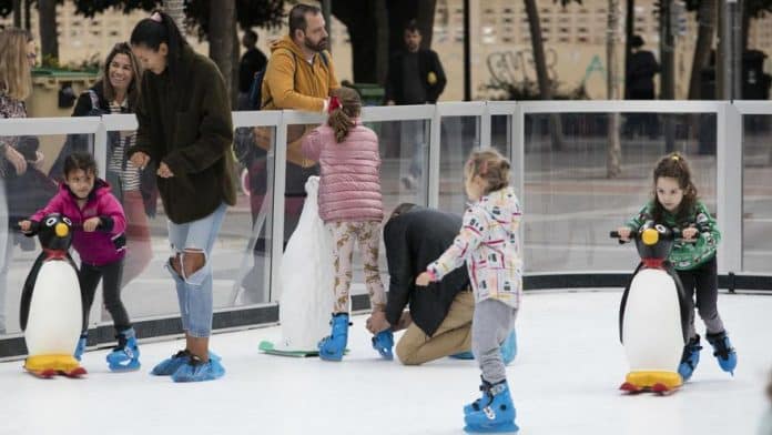 where will the ice rink in Ibiza be?