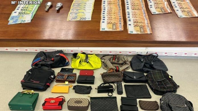 Luxury handbags are stolen from a house in Ibiza and then sold in their own home