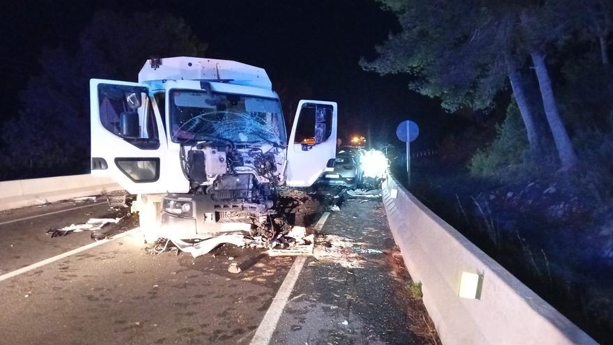 The traffic accident in which two young people died in Ibiza was like this
