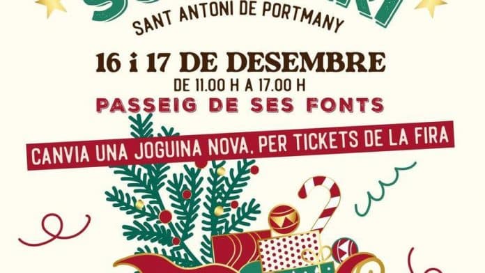 Solidarity action to collect new toys on the weekend in Sant Antoni