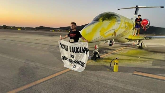 Two activists who bypassed Ibiza airport security and hijacked a private jet this summer arrested in France